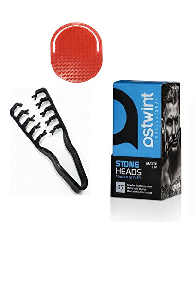 Ostwint Saç Şekillendirici Pudra Mavi 20 gr Ve Mucizevi Dalga Tarağı Özel Yıkama Tarağı