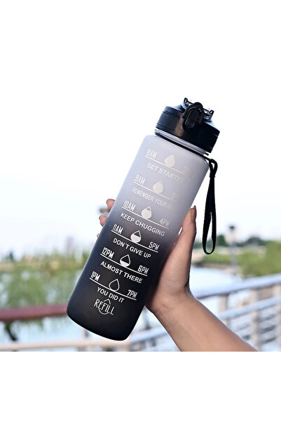 K&G Boutique Premium renkli Motivasyonel Su Matarası Su Şişesi 900 ML Tritan ...