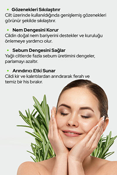 Celenzea Biberiye Suyu Saç Uzamasını ve Saç Sağlığını Destekleyici Tonik Dökülme Karşıtı Rosemary Water 100ml