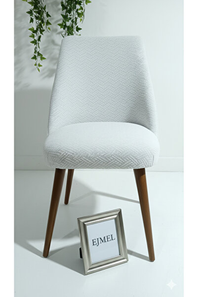 EJMEL JAKAR KUMAŞ Sandalye Kılıfı Büyük Oval Yıkanabilir Streç Lastikli kumaş Sandalye Örtüsü 1 Adet