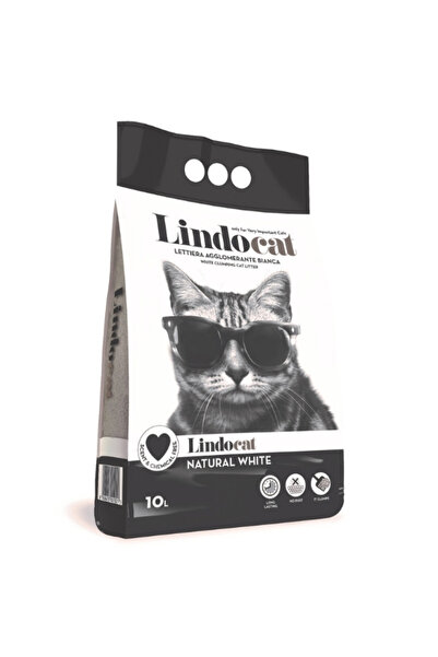Lindo Cat Lindocat Natural Kokusuz Topaklanan Kedi Kumu TR-1 Adet-10 Lt-Topak...