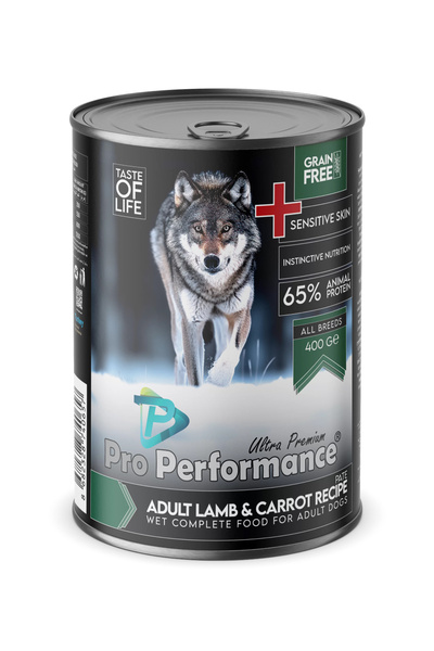 Pro Performance Pro Ultra Premium Kuzu Etli ve Havuçlu Yetişkin Konserve Köpek Maması 12 Adet-400 Gr