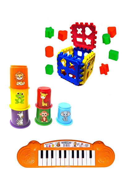 toysnet Eğitici Bebek Oyuncak Puzzle Bultak - Sevimli Silindir Kule - Sesli I...