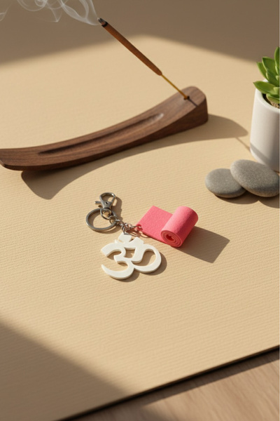 sin istanbul Yoga Silver Chain Keychain, Bag Ornament