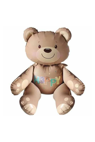 Parti Dükkanım بالون هابي بير من رقائق الفويل مقاس 77 سم