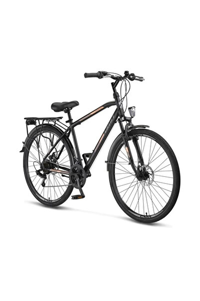 Ümit 2843 MONTANA 2D ERKEK ŞEHİR BİSİKLETİ 480H MD 28 JANT 21 VİTES BLACK GOLD