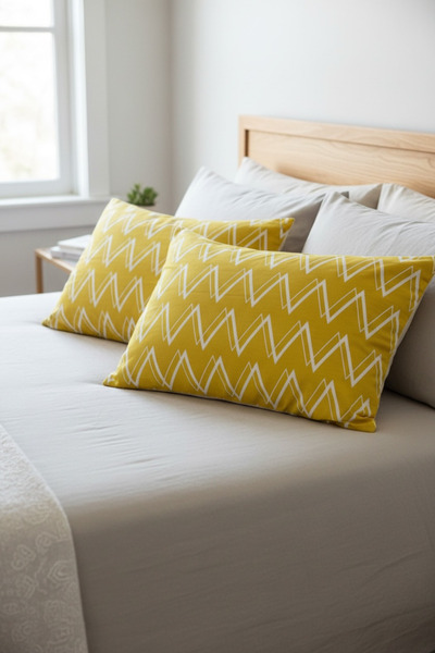 ŞENER HOME 100% Cotton Ranforce 2-Piece Hobby Pillow Case 50X70 cm