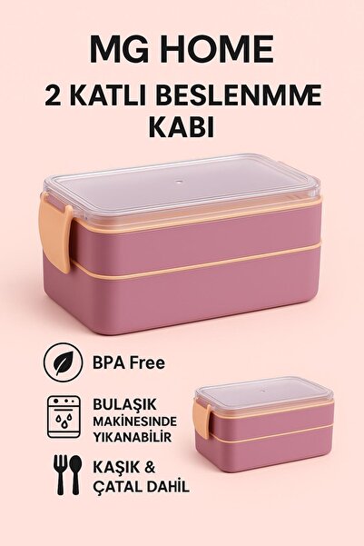 VENON Pembe Fely 🍲Beslenme Kabı 900 ML Saklama Kutusu Beslenme Kutusu Okul-K...