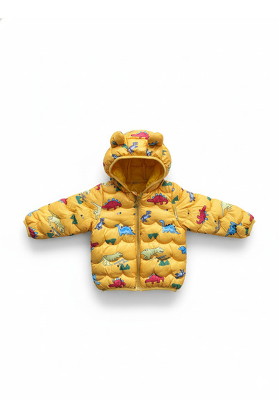 melisam.msg Çocuk Dinazor Desenli Şişme mont