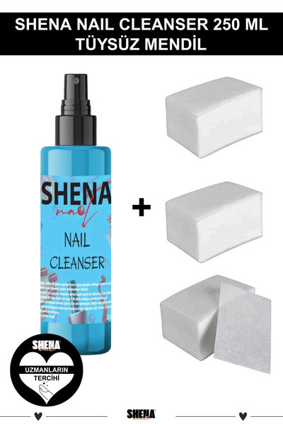 Shena Kalıcı Oje, Protez Tırnak Jel, Kat, Yapışkan Tabaka Temizleyici Cleanse...
