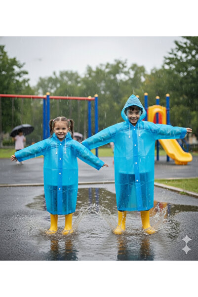 İMEXTECH Unisex Παιδικό μπλε αδιάβροχο αδιάβροχο