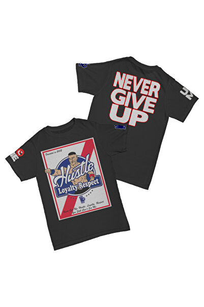 l'eivor John Cena UC ME Never Give Up Baskılı Pamuk T-shirt