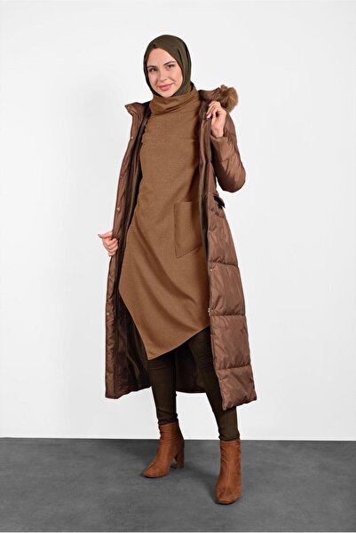 Alvina FERMUARLI ŞİŞME MANTO 90067