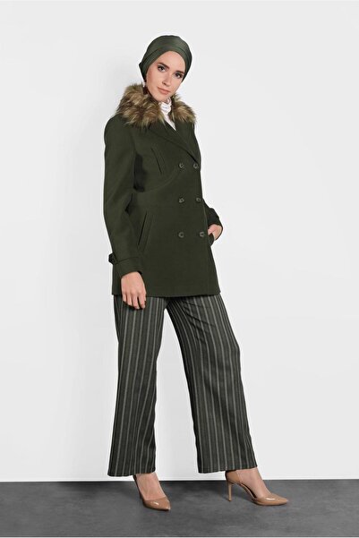 Alvina Пальто з хутряним коміром 90043