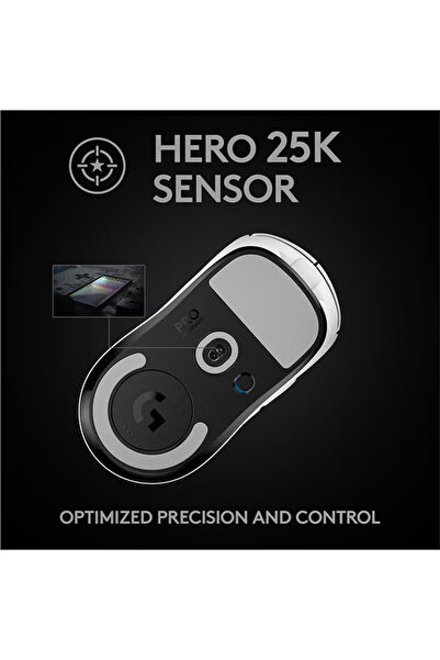 logitech G PRO X SUPERLIGHT Wireless Gaming Mouse - White