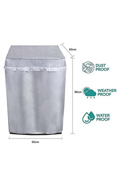 COOYA Washing Machine Cover, Oxford Cloth Full-Automatic Wave Wheel Washing Machine Cover, Top Load Dryer