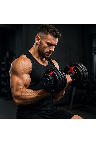 Clifton 2 Adet 40 Kg Ayarlanabilir Mekanizmalı Dambıl Seti Ev Fitness ve Güç ...