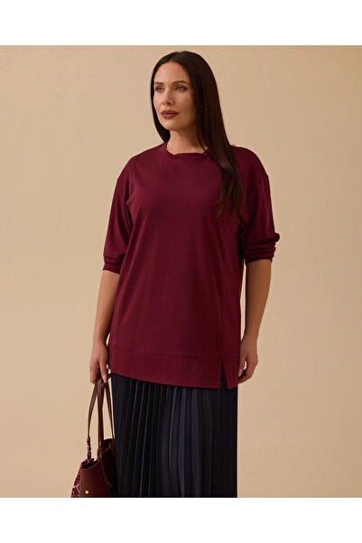 Gala-Xi Büyük Beden Uzun Kollu Basic Tunik