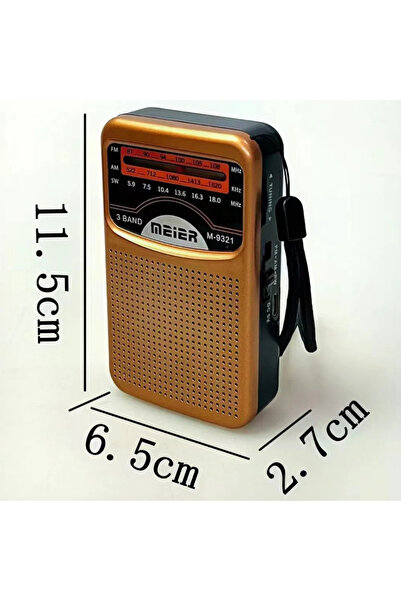 Meier Şarjlı Fm Am Sw 3 Bandlı Cep Radyosu - Deprem Çantasına Uygun