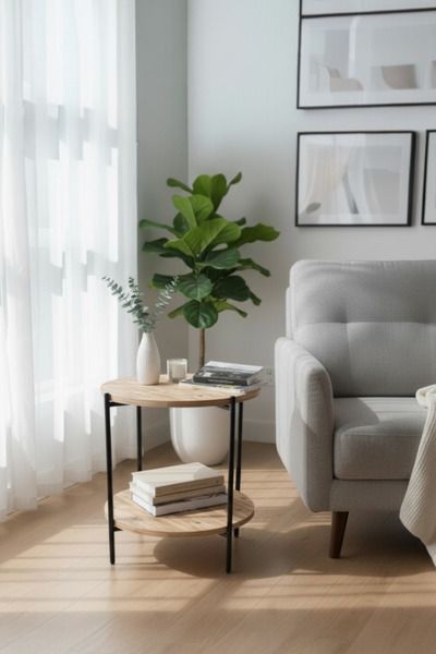 usta mekan Asya Dekoratif Yan Sehpa Zigon Sehpa Mobilya Iki Katlı