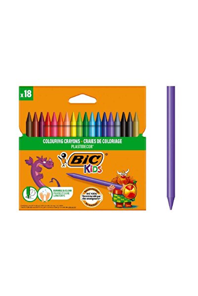 Bic Creioane cerate plastifiate Plastidecor 18 buc. Copii