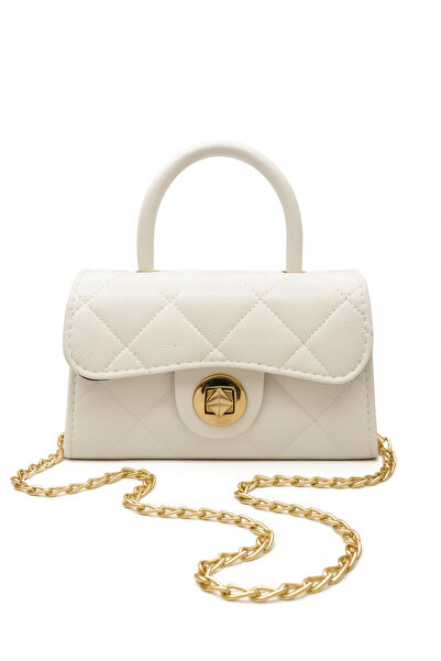 Satuna Γυαλιστερή καπιτονέ μίνι τσάντα – Λεπτομέρεια επένδυσης – Γυναικεία τσ...