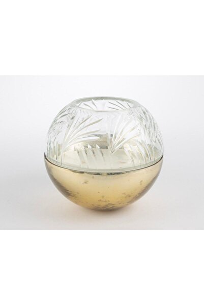 Mikasa Moor Bronz Cam Kapaklı Mum 18x16cm