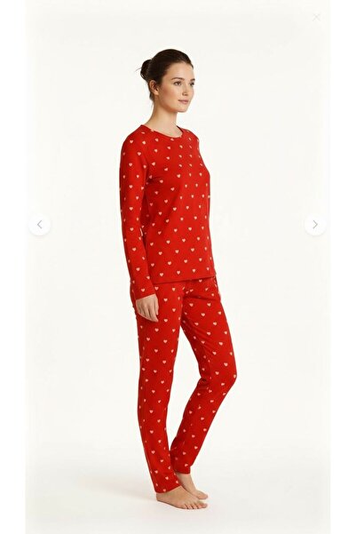 BAMBUTKİDS Transitional Long Sleeve Suede Women's Pajama Set- Crew Neck Women's Pajamas