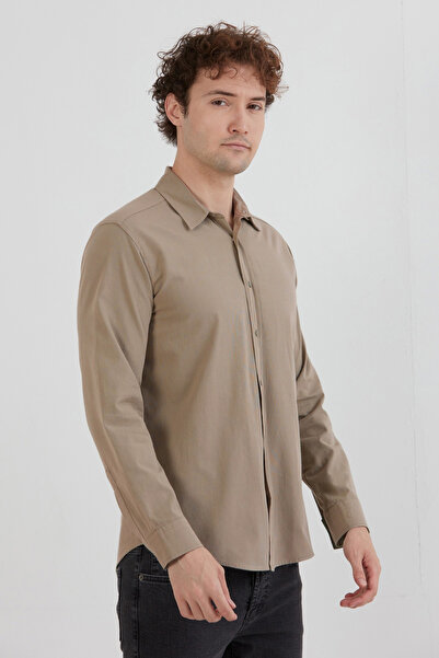 Fulla Moda Basic Çıtçıtlı Gabardin Gömlek