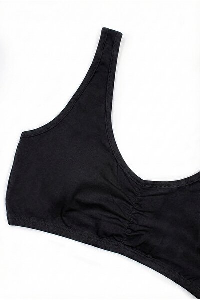 Öts Κοριτσίστικο μπουστάκι με χοντρά λουράκια, με πλισέ μπροστά, με επένδυση (96% βαμβάκι - 4% ελαστάνη)