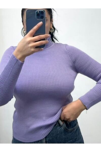 NİSUM MODA PULOVER DE tricotaj cu gât roscat NİSUM