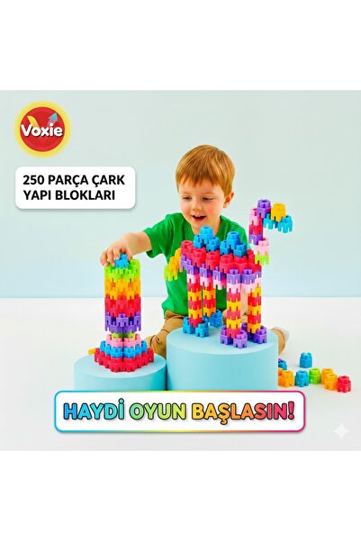 VOXİE 250 Parça Çark Yapı Blokları Seti 'BOX KUTU'