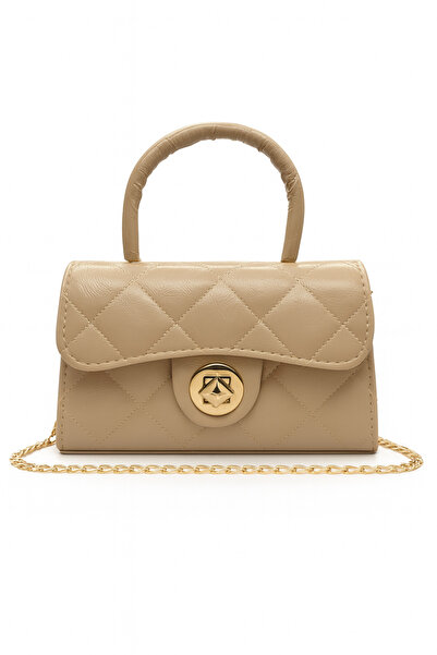 Satuna Γυαλιστερή καπιτονέ μίνι τσάντα – Λεπτομέρεια επένδυσης – Γυναικεία τσ...