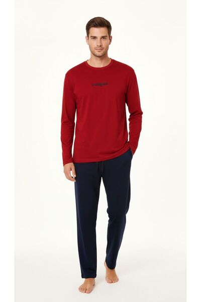 BAMBUTKİDS Nisanca cotton long sleeve men's pajama set