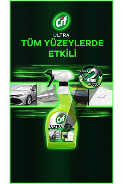 Cif Ultra Anında Etki Kir ve Yağ Çözücü 1025 ML
