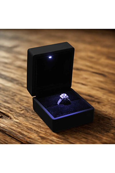 Smartbox Işıklı Yüzük Kutusu – LED Yüzük Kutusu, Evlenme Teklifi, Nişan ve Se...