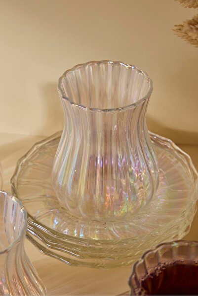 Perotti Harmancık Luster 12 Piece Glass Tea Set 170 ml