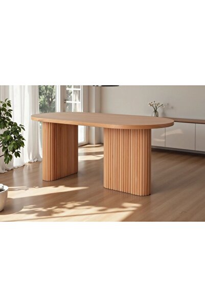 Vivense SOLİ BOHEM SABİT KAYIN YEMEK MASASI, 90X180