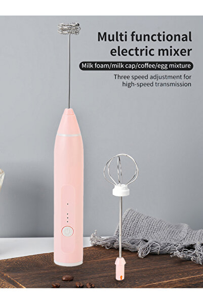 Generic Leon Home Electric Milk Frother and Beater Set (3 Pieces)