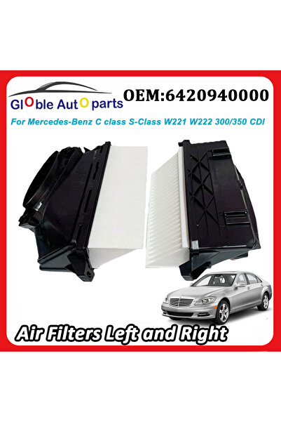Choice1 6420940000 مرشحات الهواء اليسرى واليمنى 6420942304 6420942404 لمرسيدس بنز الفئة C الفئة S W221 W2...