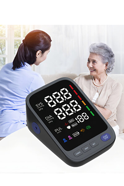 Generic Automatic digital upper arm blood pressure monitor with large adjustable cuff