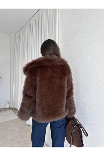 TİLLE Μαλακό στην αφή oversized βελούδινο παλτό