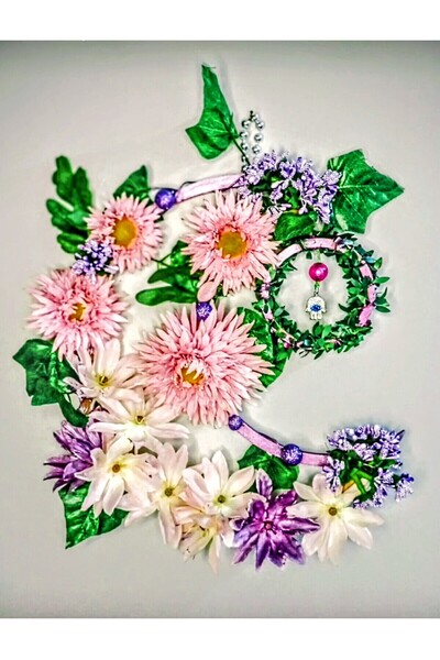 Happy tasarımlarr Kapı çiçeği tasarım tamamen el yapımı kapı süsü