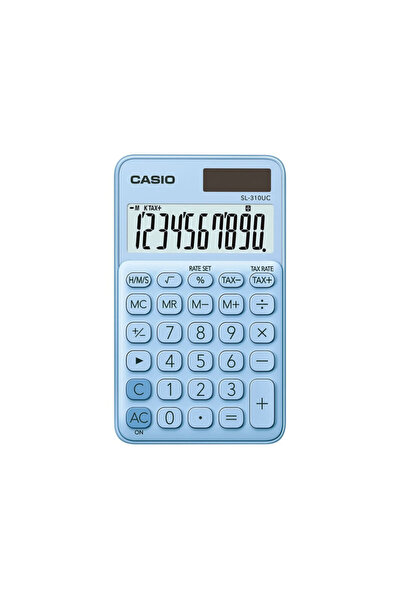Casio SL-310UC 10-digit portable calculator blue