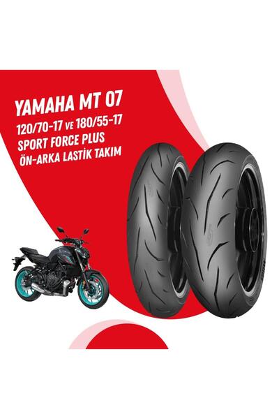 Mitas YAMAHA MT 07 MİTAS SPORT FORCE + LASTİK TAKIMI 120/70-17 + 180/55-17
