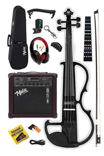Midex RCZ-606BK-AMP Elektro Keman ve Şarjlı Anfi Seti