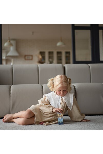 CUBIKA Jucarie din lemn Cubika, Set Constructii Turn - 10 piese