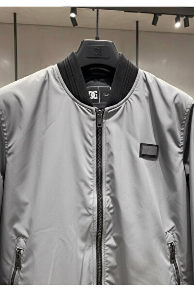 YusGos Men's Wind and Water Resistant Knitted Low Collar High Quality Transitional Zipper Coat