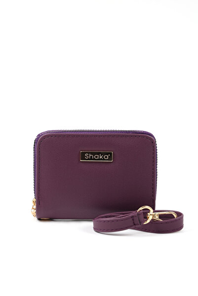 SHAKA Mor Shk266 Faux Leather 9 Compartment Wallet with Zipper Closure, Card Holder and Coin Compartment