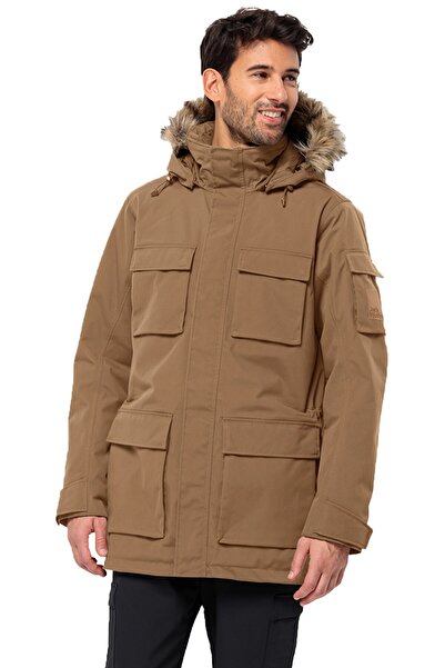 Jack Wolfskin Glacier Canyon Parka Men's Outdoor Coat1107674-5601 Brown